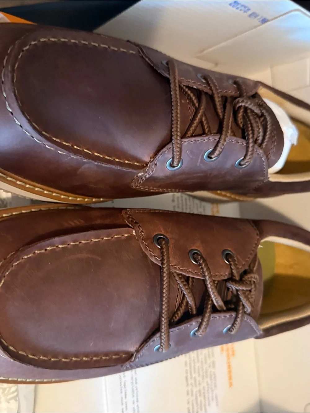 Timberland Men's Brown Leather Boat Shoes
